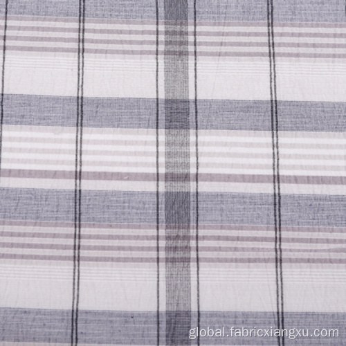 Plaid Twill yarn dyed check jersey fabric for men shirt Manufactory